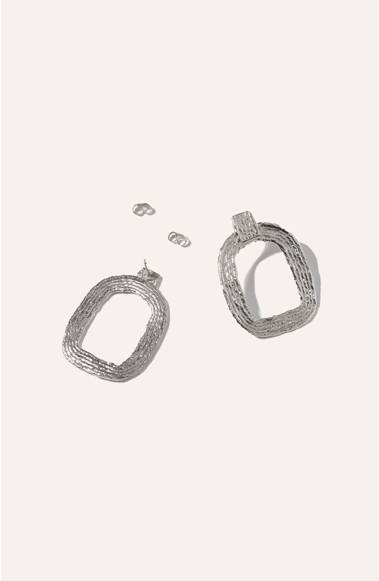 COG Eva Hoop Earrings - Sterling Silver, Alternate, color, 