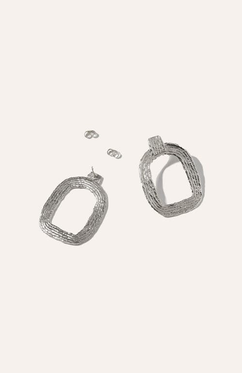 Cog Eva Hoop Earrings In Silver