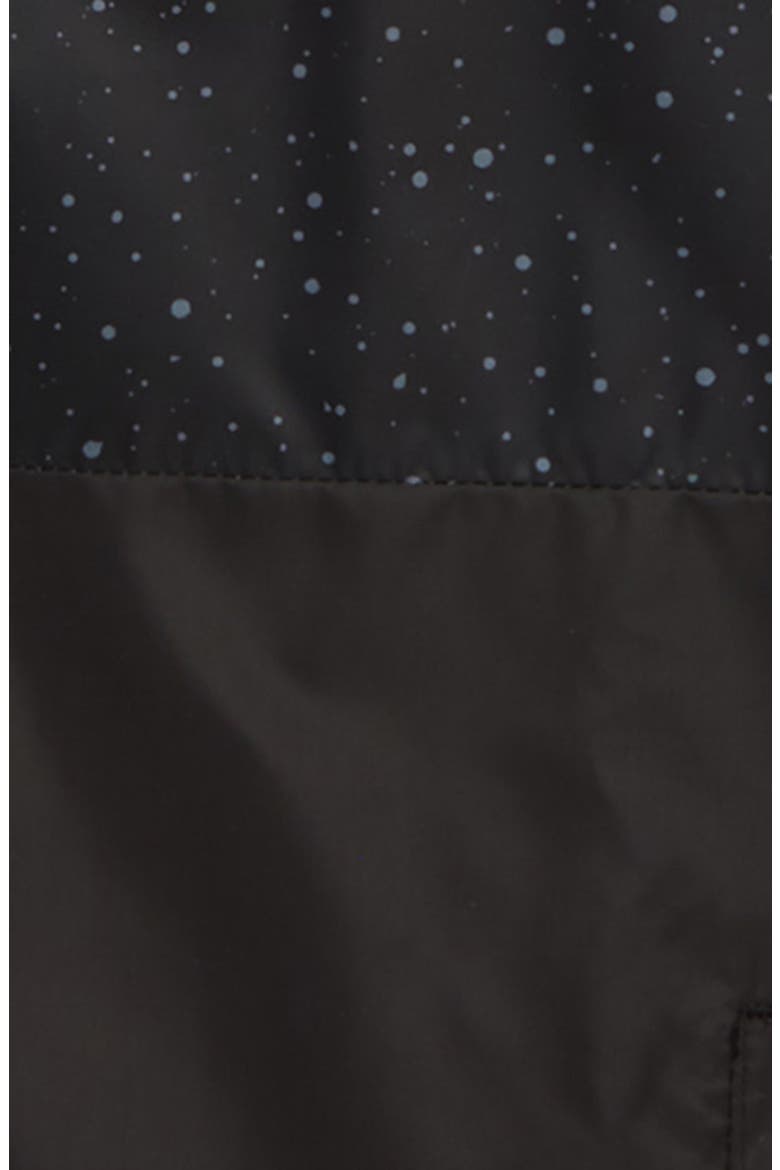 Kids' Windbreaker Hooded Jacket, Alternate, color, BLACK