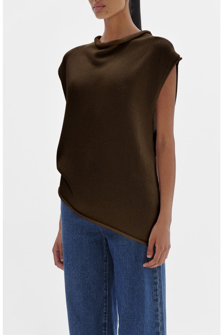 Faye Knit Top, Alternate, color, Chocolate