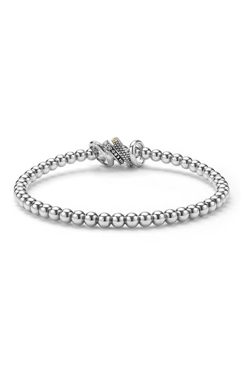 4-Ring Diamond Stretch Bracelet, Alternate, color, TWO TONE