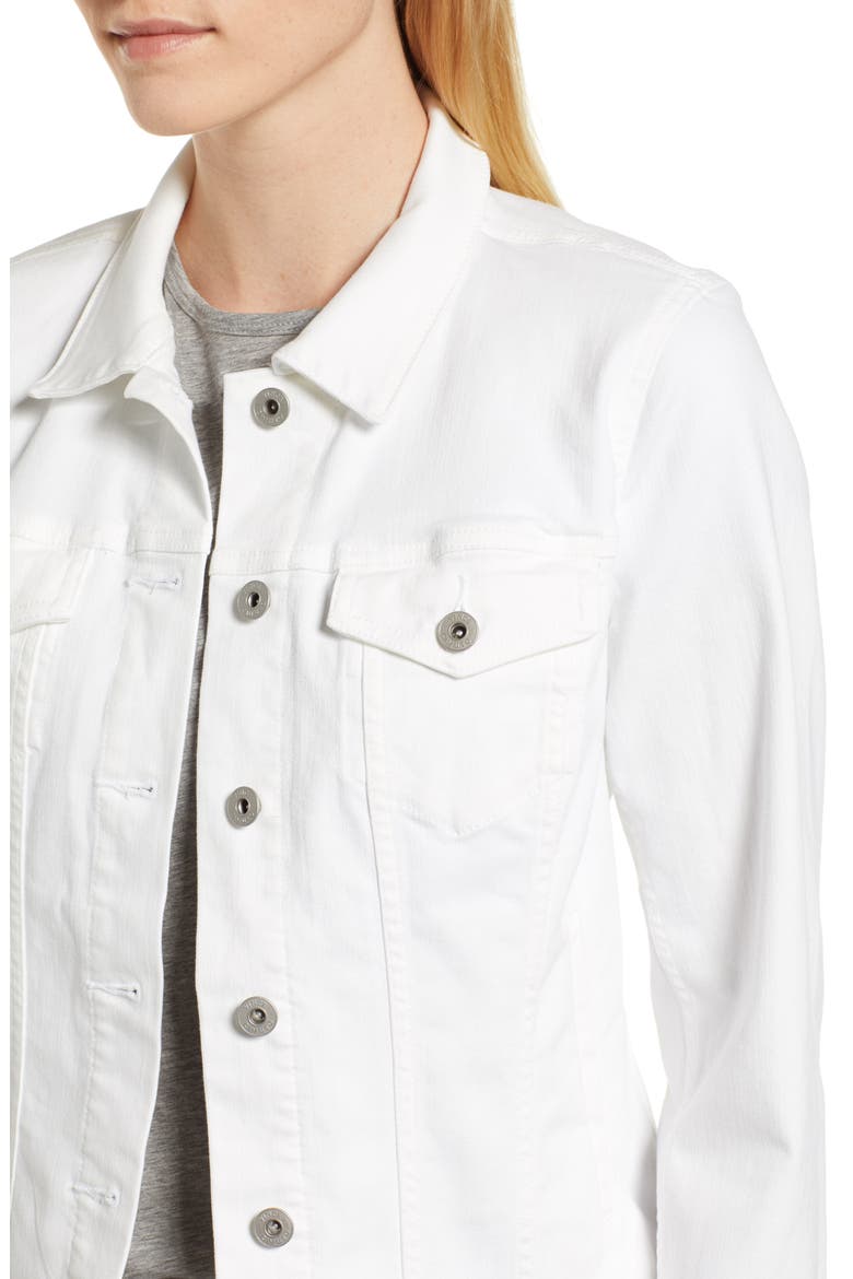 Two by Vince Camuto Denim Jacket, Alternate, color, ULTRA WHITE
