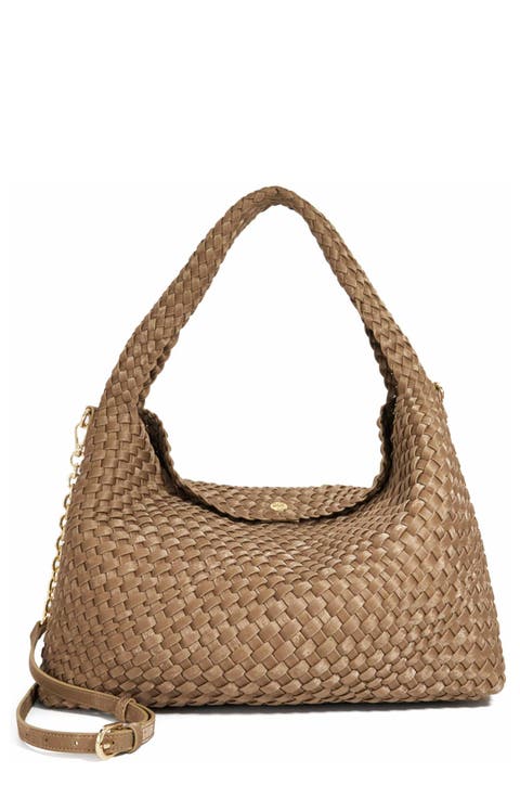 Deliberate L Woven Shoulder Bag