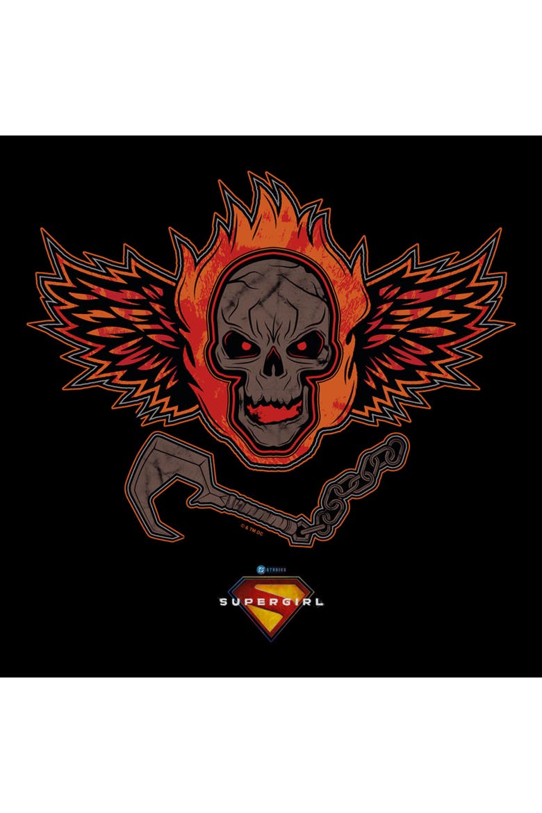 Men's Supergirl Ruthless and Feared Logo  Graphic T-Shirt, Alternate, color, Black