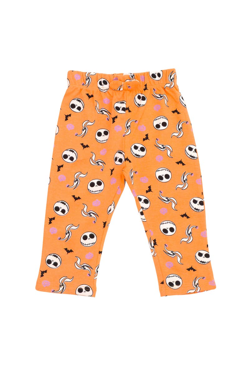 Nightmare Before Christmas Halloween Bodysuit and Pants Set, Alternate, color, Grey Jack Skellington