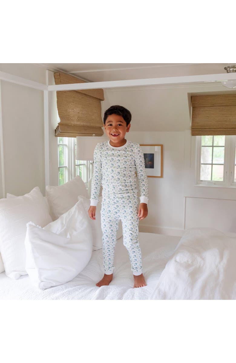 Lila and Hayes Grayson Pajama Pant Set, Alternate, color, Jumping Trout