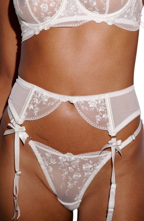Sofia Lace Inset Garter Belt