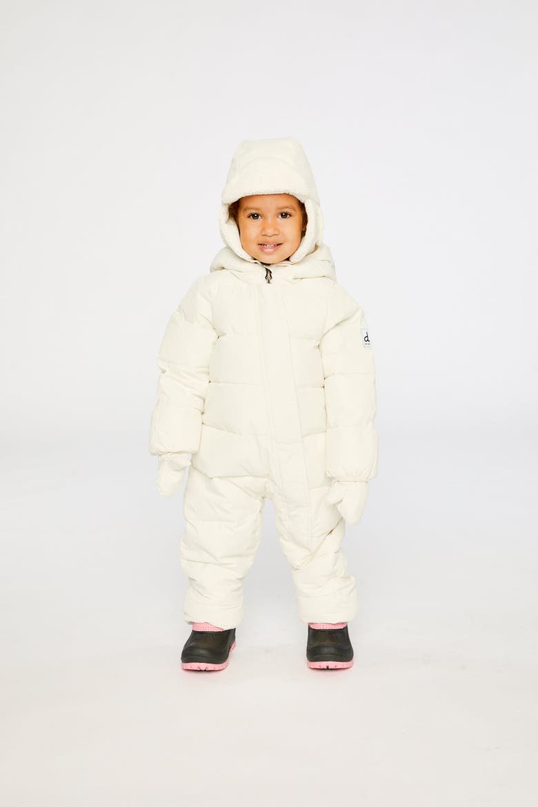 PrimaLoft Fleece-Lined One Piece Snowsuit, Alternate, color, Off-White