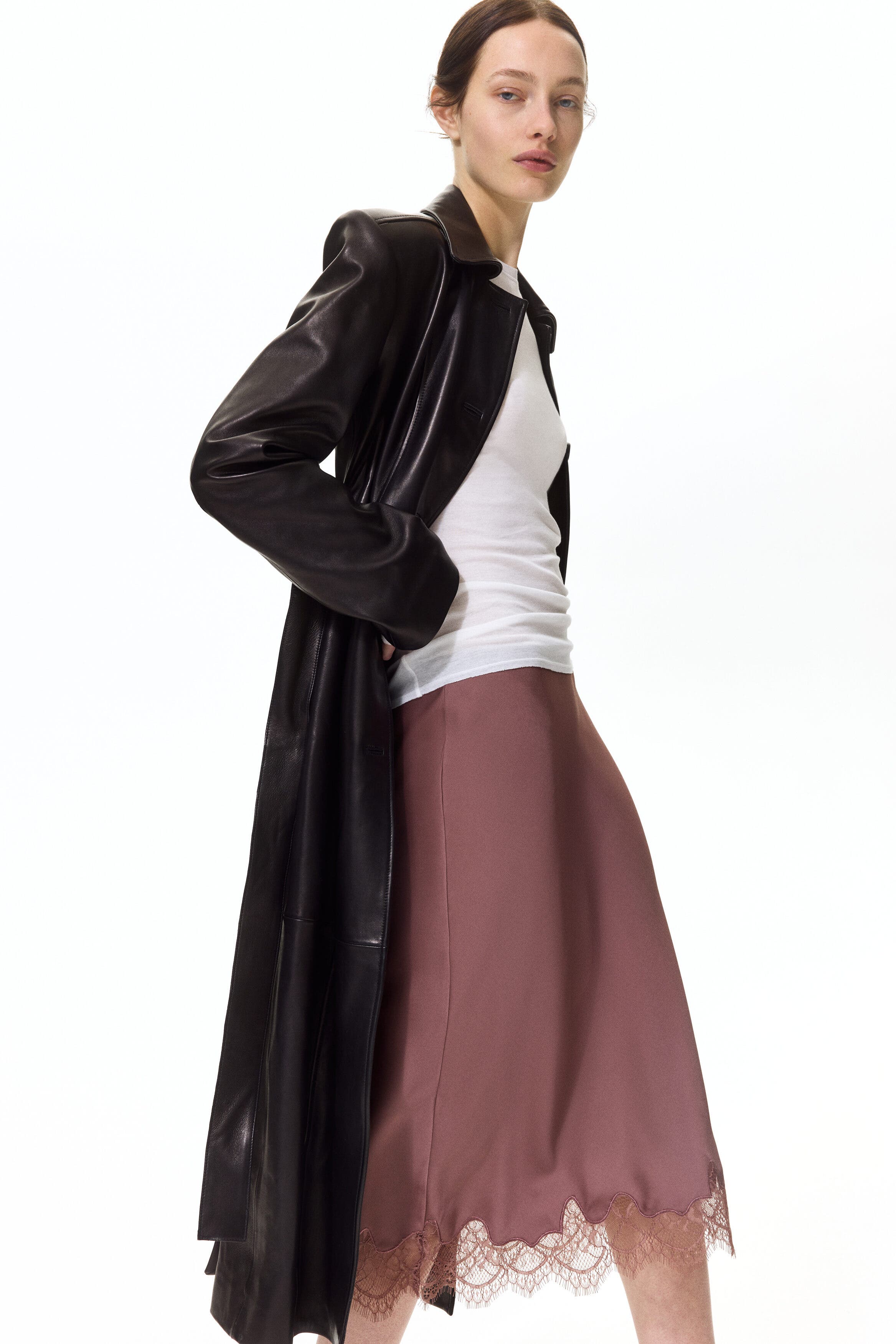 Lace-trimmed Slip Skirt - image 2
