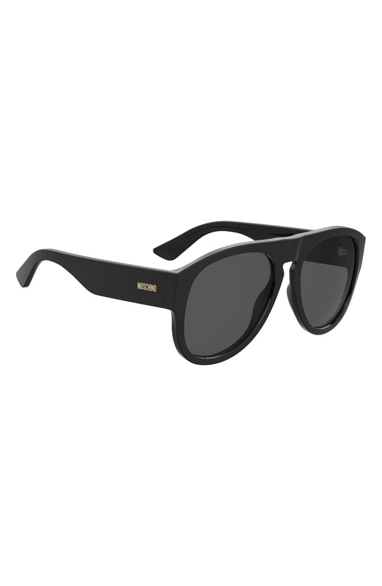 Moschino 58mm Pilot Sunglasses, Alternate, color,