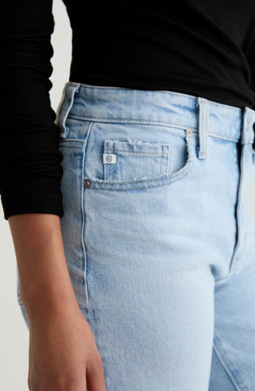 Ag Saige Mid Rise Wide Leg Jeans In Blue