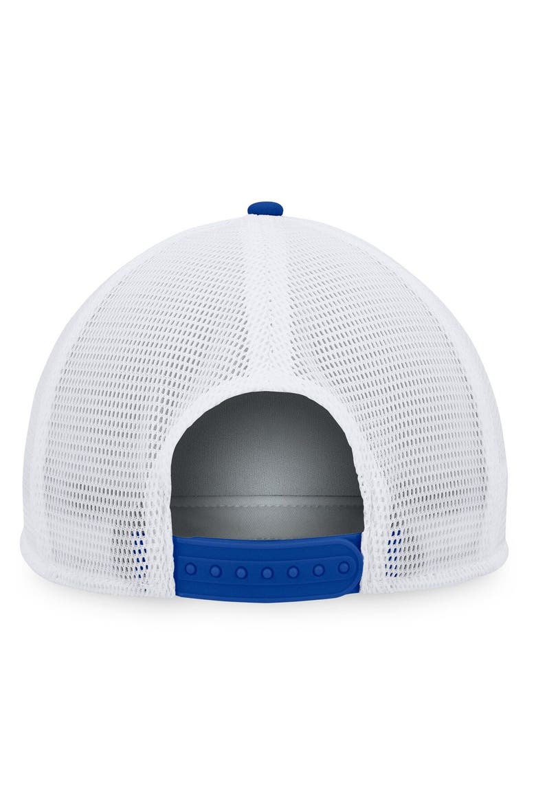 Men's Majestic Royal/White New York Mets Foam Trucker Snapback Hat, Alternate, color, Royal