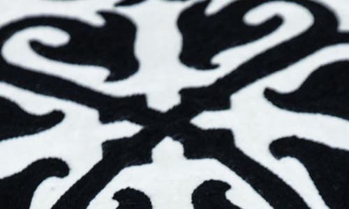 Parkland Collection Ceti Embroidered Throw Pillow In Black