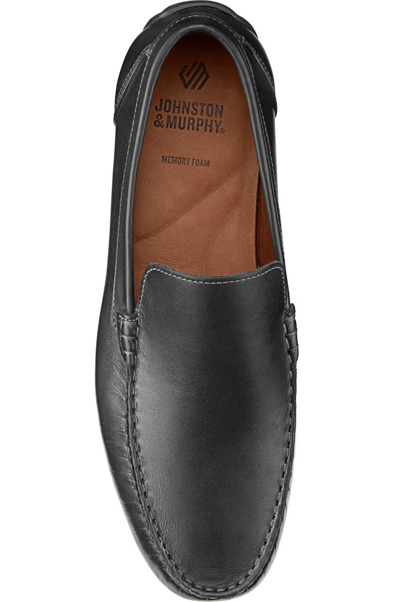 Johnston & Murphy Beck Venetian Loafer, Alternate, color, Black Full Grain