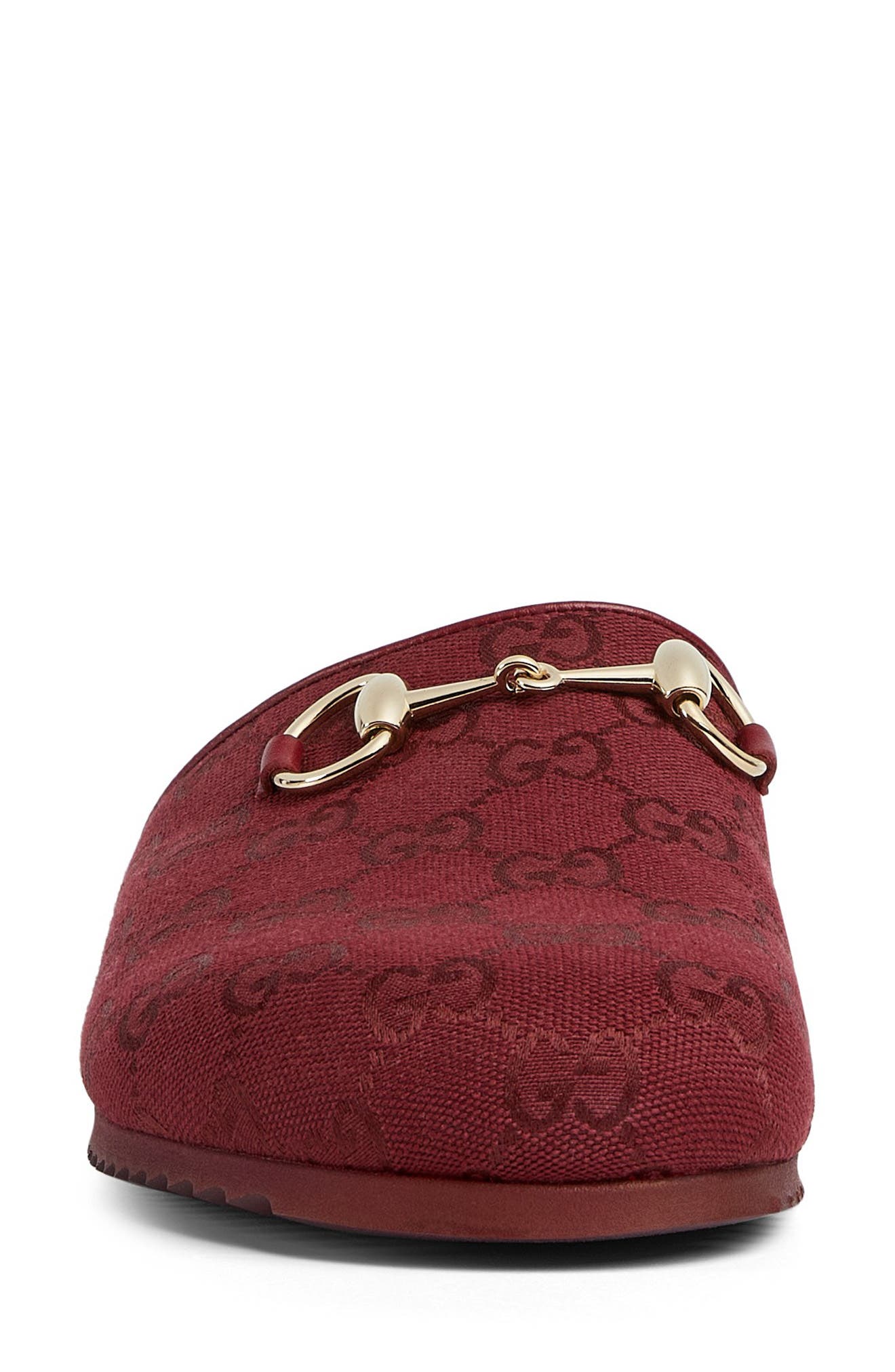 Gucci Sol GG Supreme Horsebit Mule, Alternate, color, 