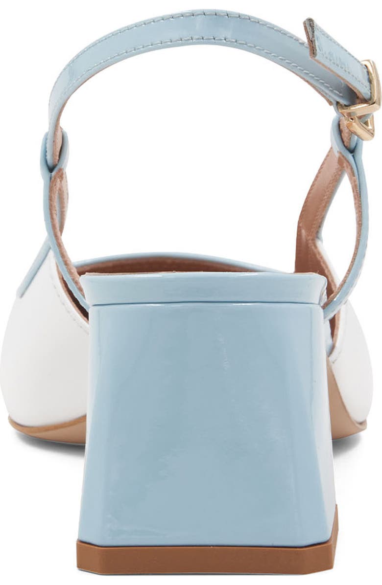 Bruno Magli Tasa Square Toe Slingback Pump, Alternate, color, Blue/ Light Blue Patent