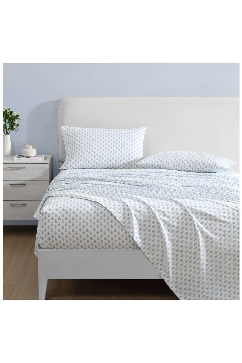 Francesca 4-Piece Cotton Sheet Set, Alternate, color, BLUE
