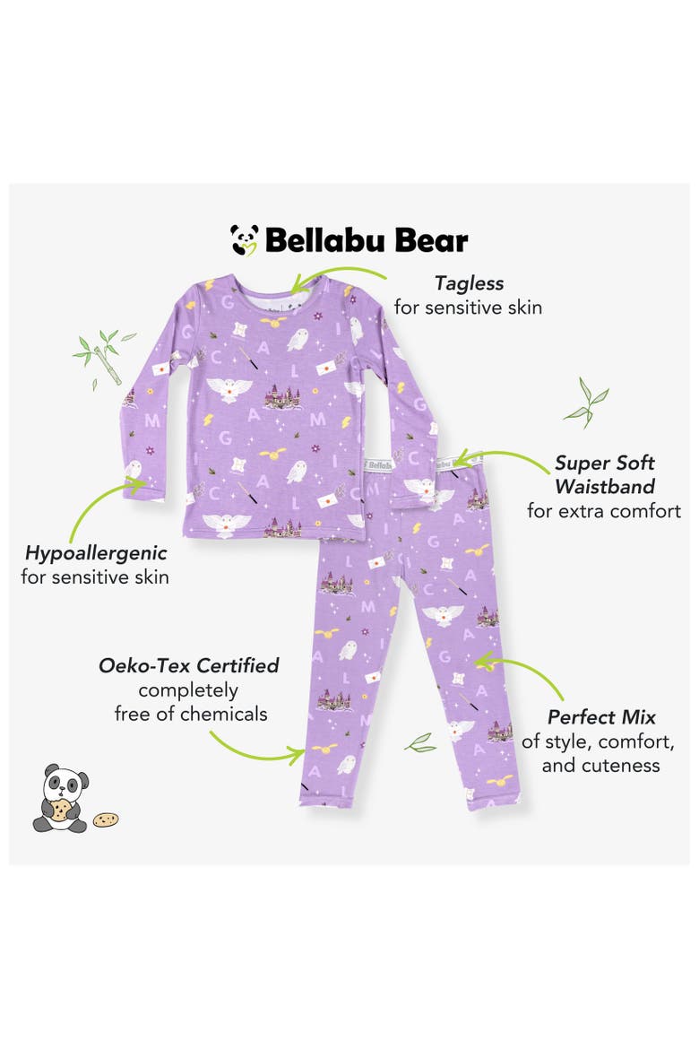 Kids' Hedwig's Magical Mail Set of 2 Piece Pajamas, Alternate, color, Hedwig's Magical Mail