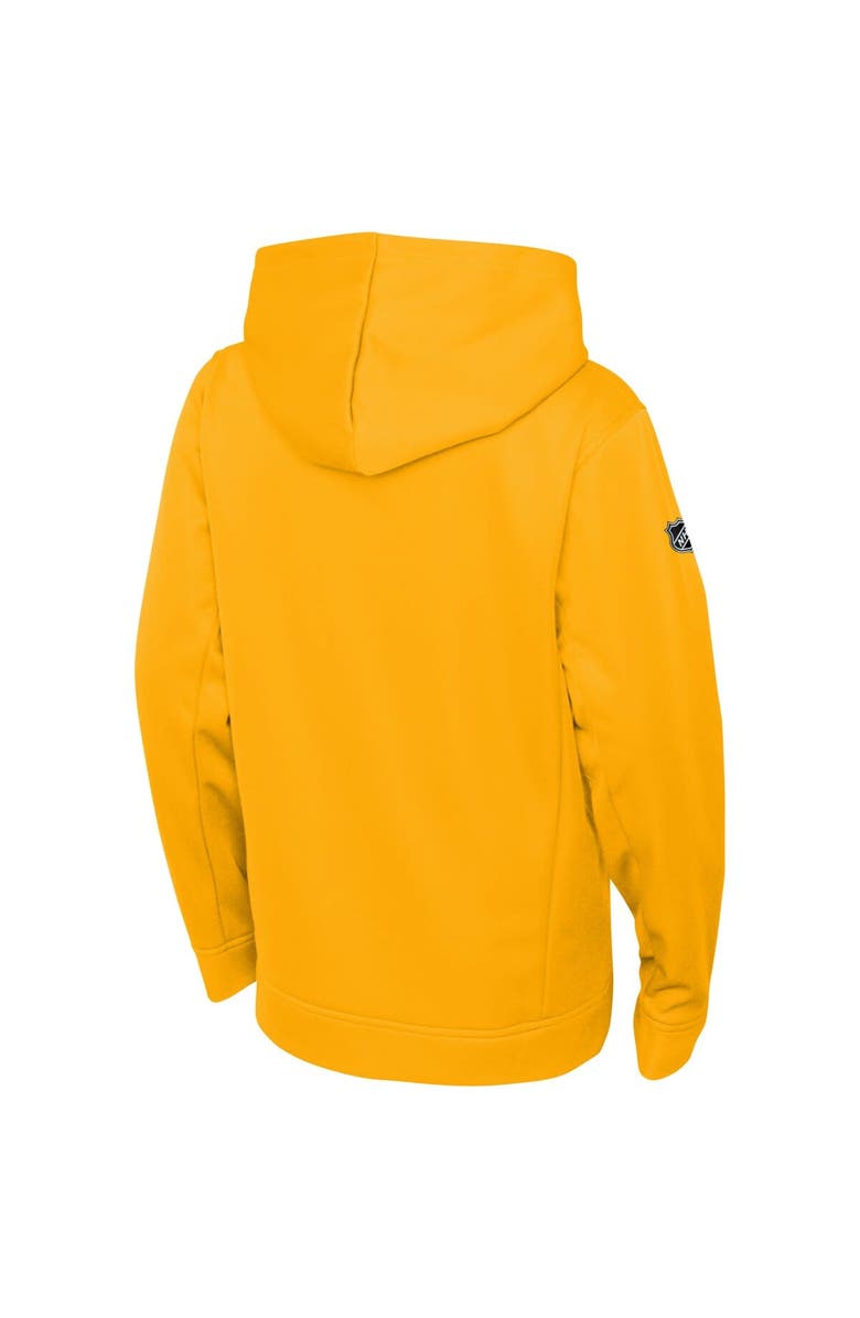 FANATICS Youth Fanatics Branded Gold Nashville Predators Authentic Pro Pullover Hoodie, Alternate, color, 