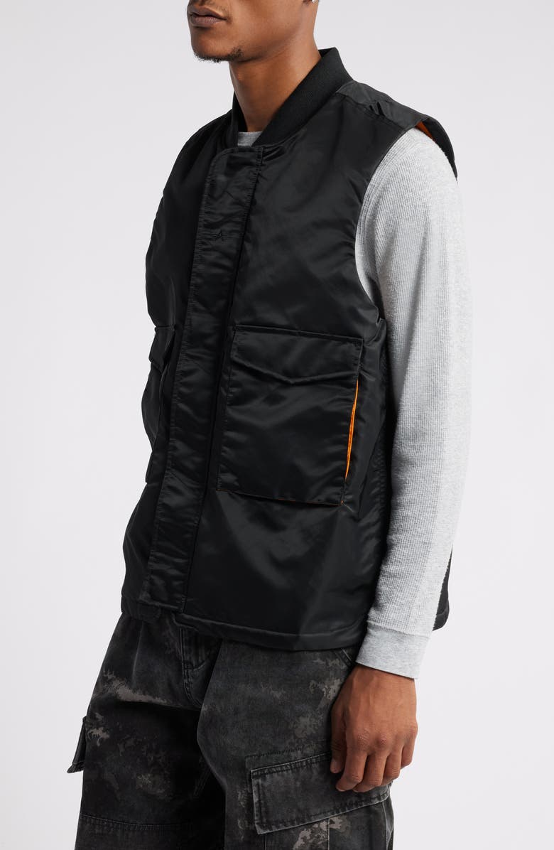 Alpha Industries MA-1 Mod Water Resistant Vest, Alternate, color, Black