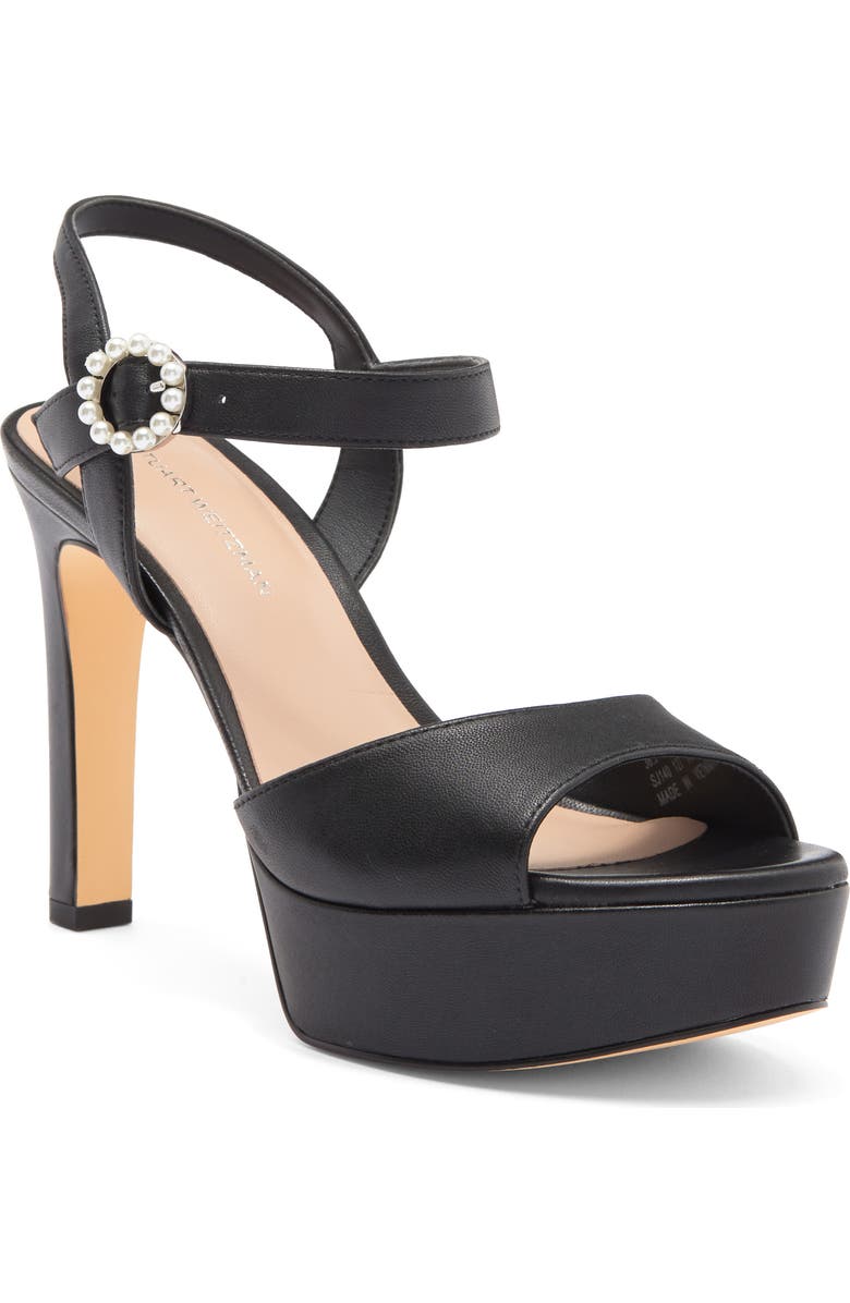 Stuart Weitzman Piper 110 Platform Sandal, Main, color, Black