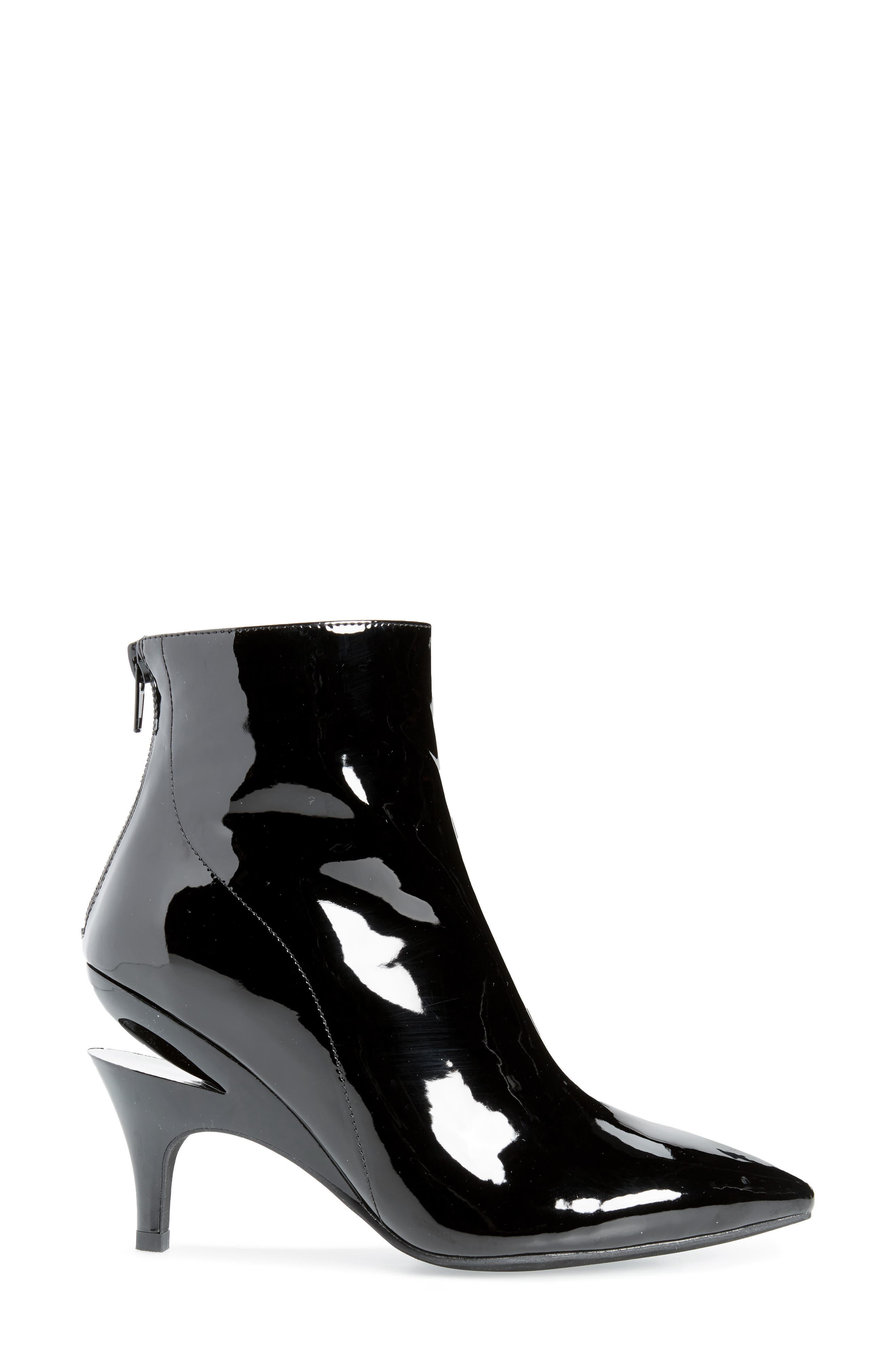 Museum Bootie, Alternate, color, BLACK PATENT LEATHER