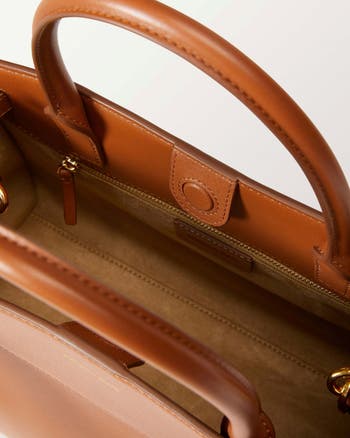 Dash Leather Top Handle Bag