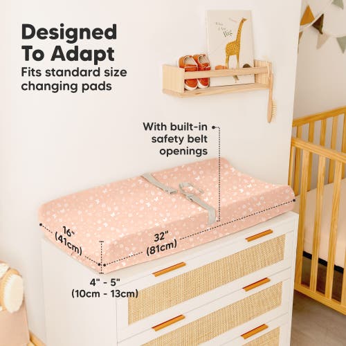 Keababies 2-pack Isla Changing Pad Covers In Butterflies
