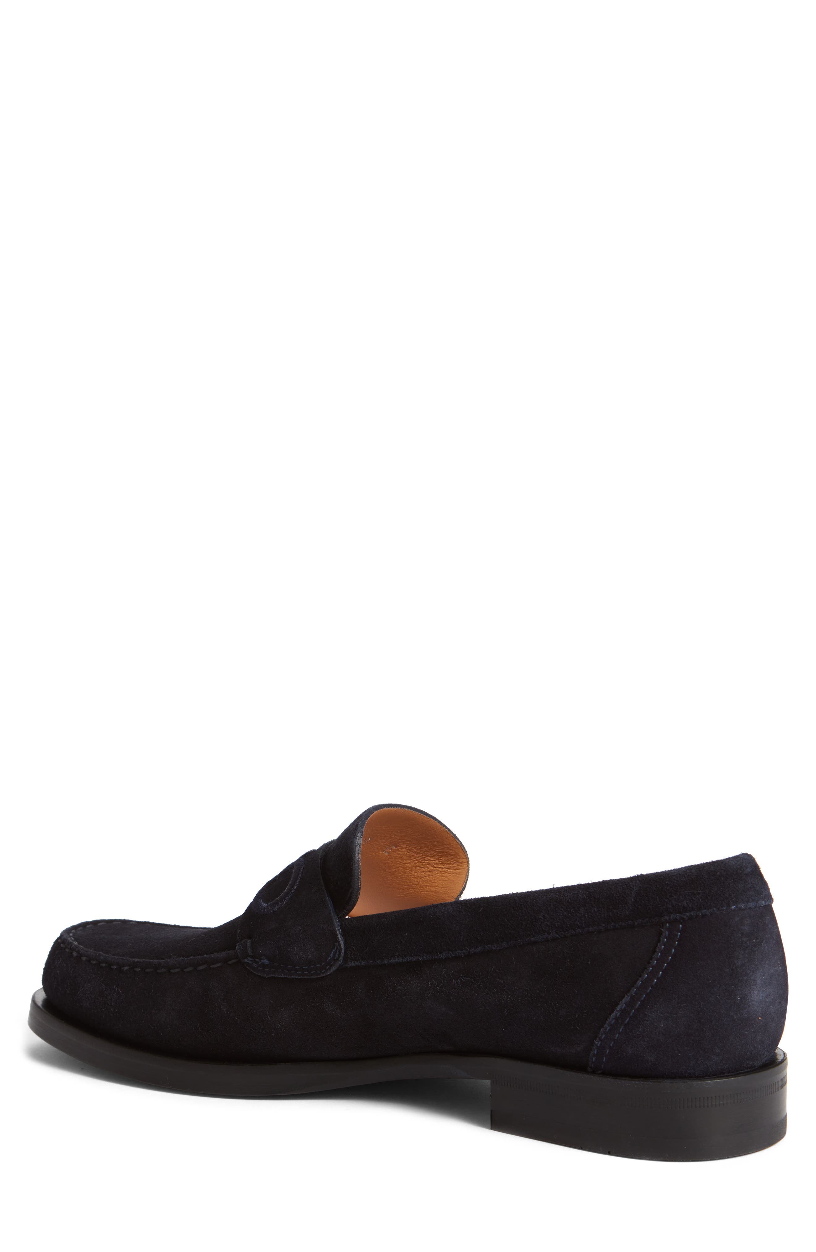 FERRAGAMO Fort Ricamo Loafer, Alternate, color, Midnight New Biscotto