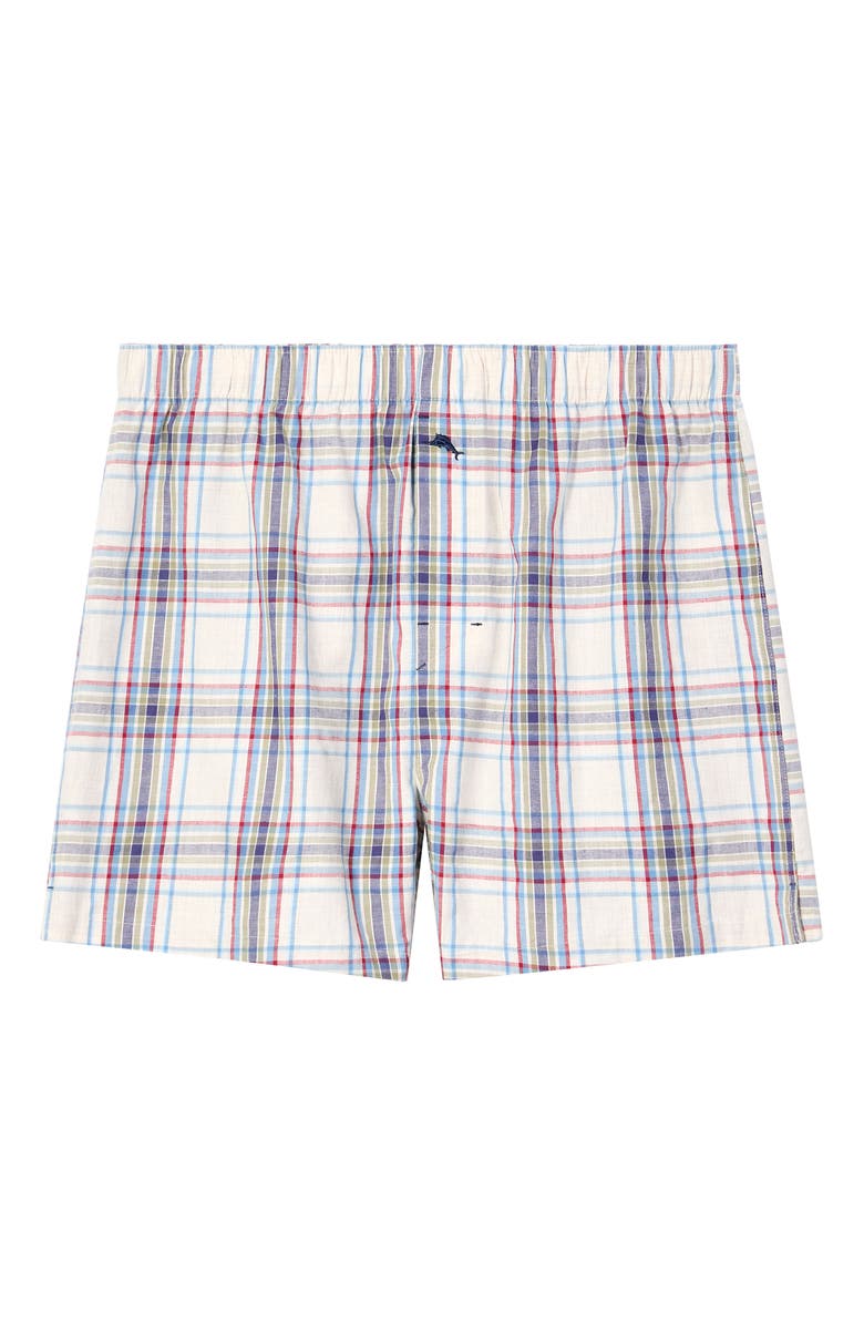 Tommy Bahama Woven Cotton Poplin Boxers, Main, color, Cream