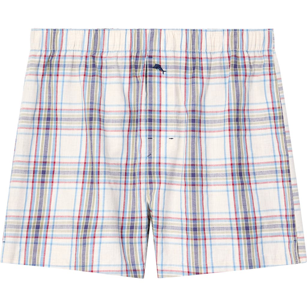 Tommy Bahama Woven Cotton Poplin Boxers In White