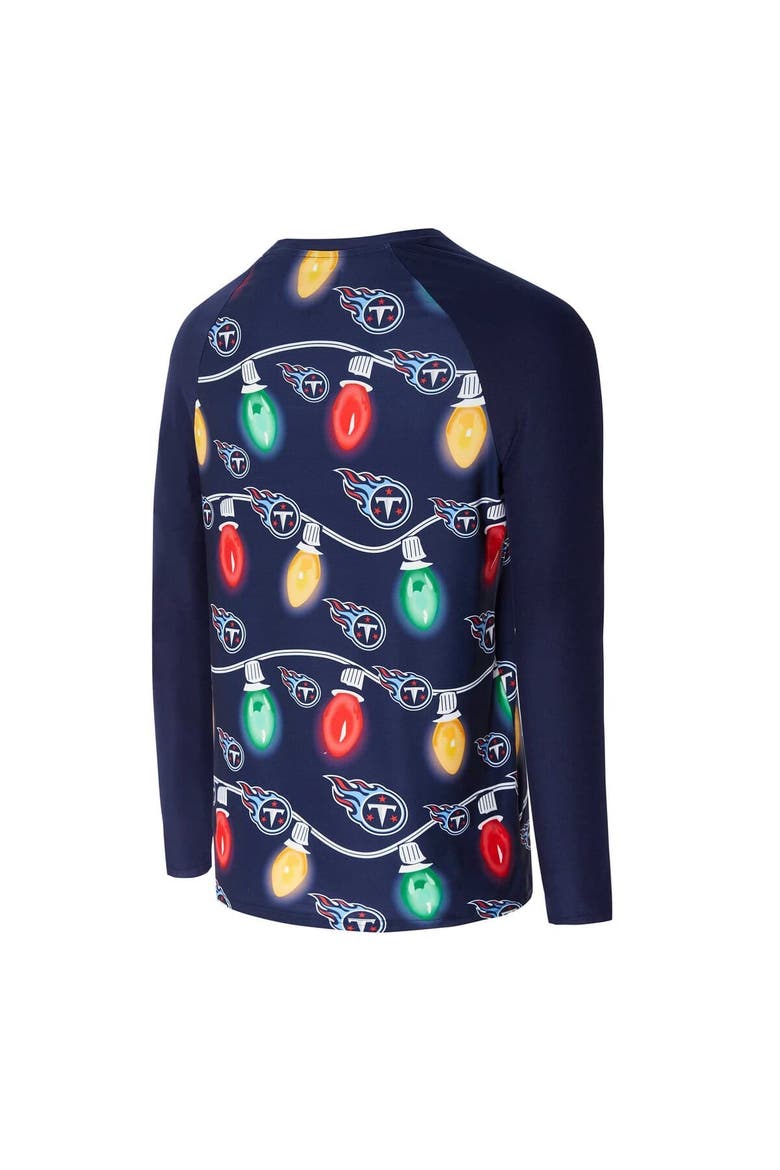 Men's Concepts Sport  Navy Tennessee Titans Garland Knit Raglan Long Sleeve T-Shirt and Pants Set, Alternate, color, Navy
