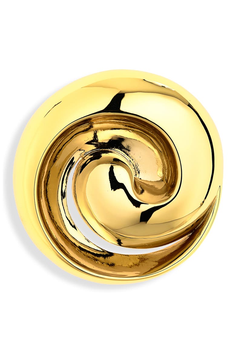 Renzo Brooch, Main, color, HIGH POLISH GOLD