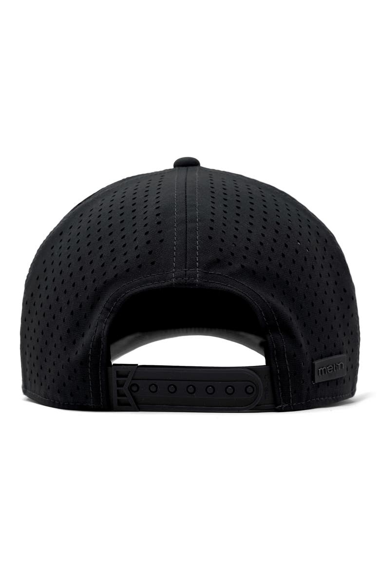 Odysea Rope Bulls Icon Hydro Performance Snapback Hat, Alternate, color, BLACK