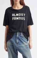 R13 Relaxed Almost Famous Cotton & Cashmere Graphic T-Shirt