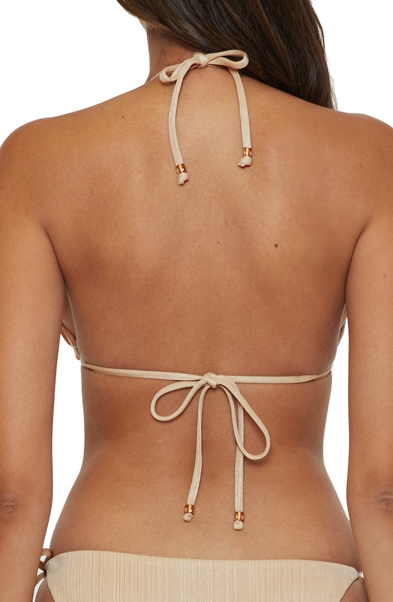 Becca Origami Triangle Bikini Top, Alternate, color, 