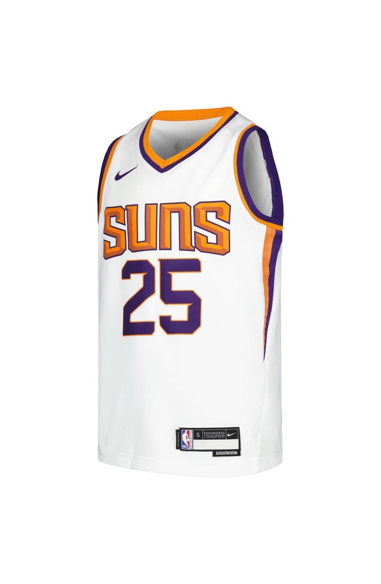 Nike Youth Nike Mikal Bridges White Phoenix Suns Swingman Jersey - Association Edition, Alternate, color, 