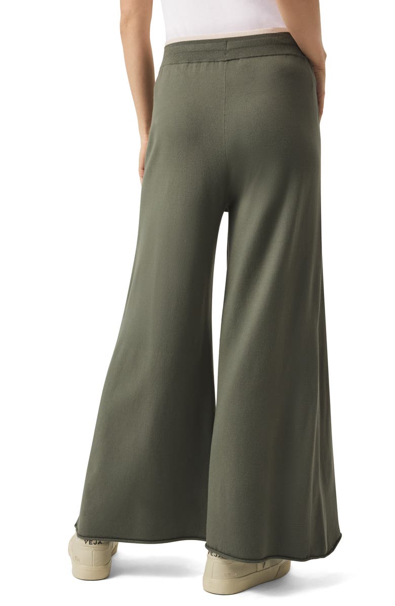 Splendid Veronica Crop Wide Leg Sweater Knit Pants, Alternate, color, Soft Vob/ Moonstone