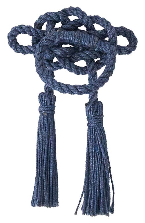 Juliska Mystic Knot Set Of 4 Napkin Rings In Blue