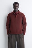 COS Brushed-Wool Polo Shirt