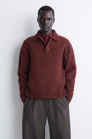COS Brushed-Wool Polo Shirt