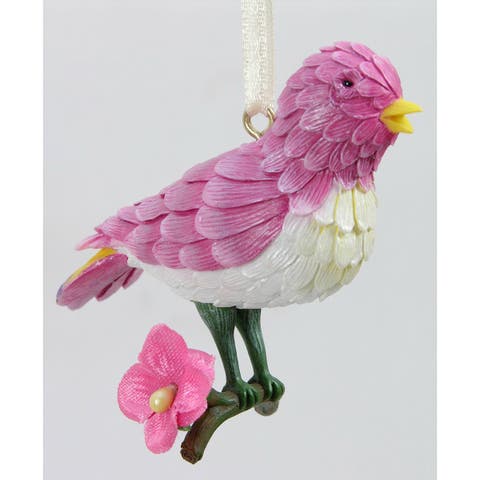 Flower Bird Christmas Tree Ornament