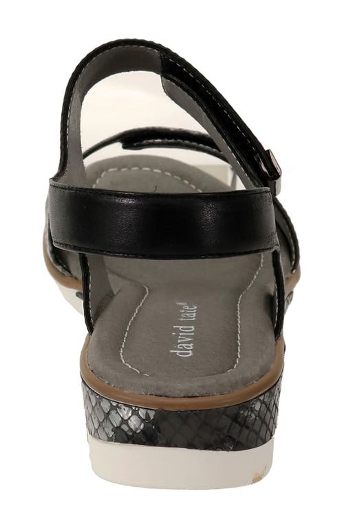 David Tate Civic Slingback Sandal In Black Multi