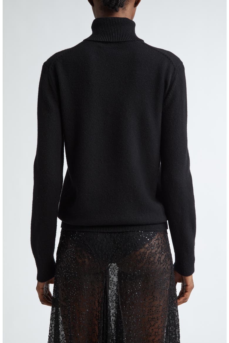 Joan Cashmere Turtleneck Sweater, Alternate, color, BLACK