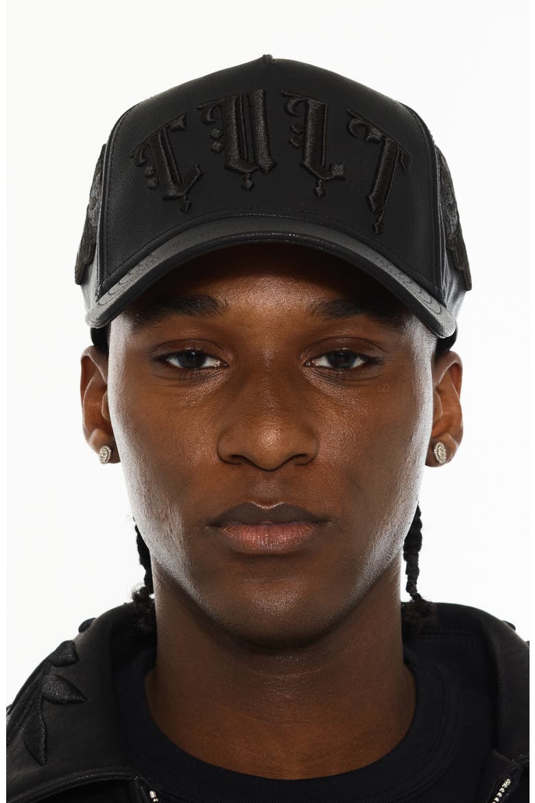 x El Alfa Snapback Five-Panel Cap, Alternate, color, BLACK