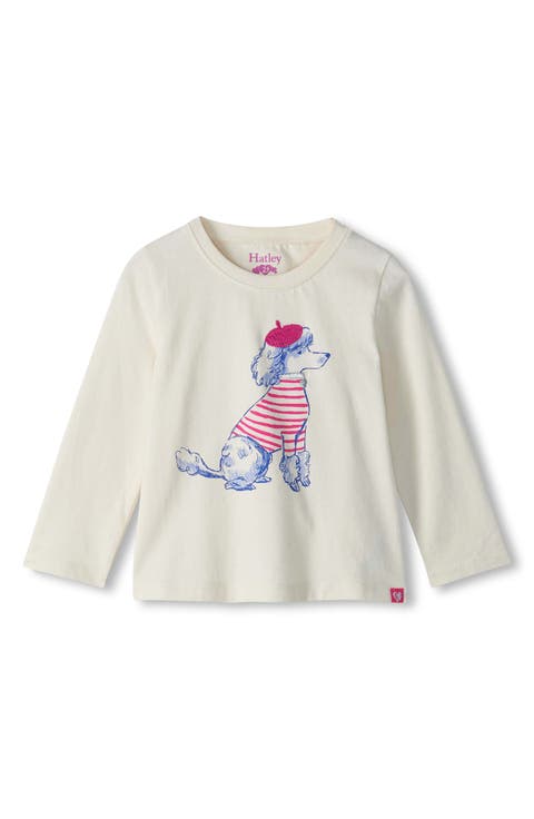 Kids' Posh Poodle Cotton Graphic T-Shirt