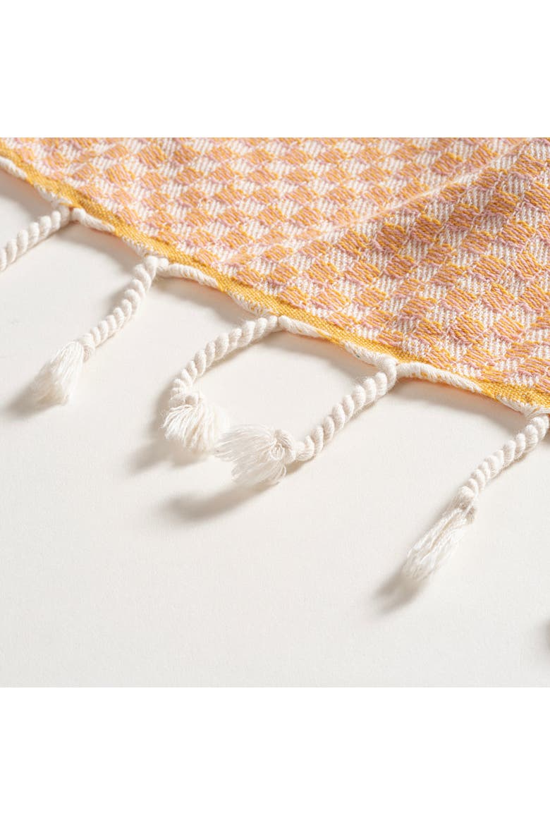 Baklan Fringed Yarn Dyed 100% Cotton Peshtemal Set Of 2, Alternate, color, Yellow