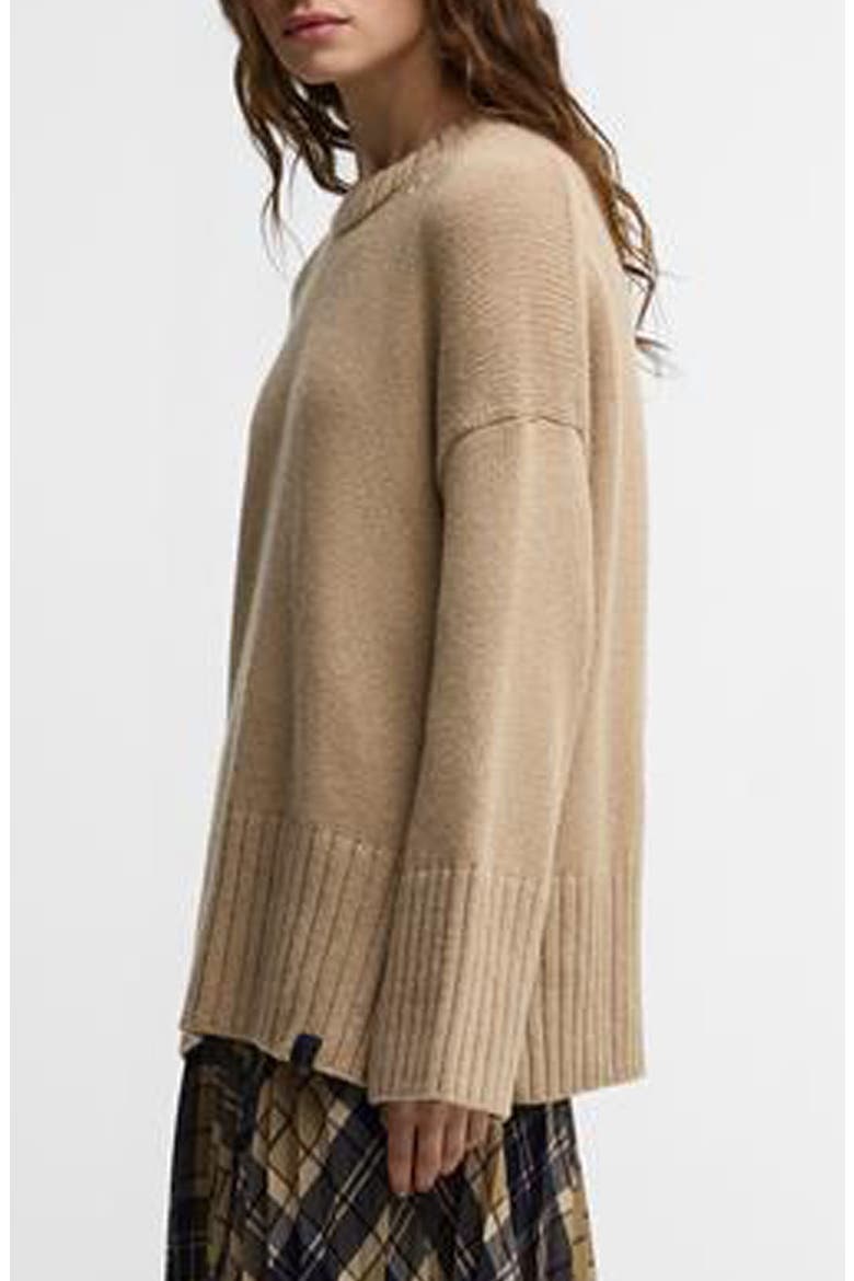 Gaia Crewneck Sweater, Alternate, color, WARM TRENCH