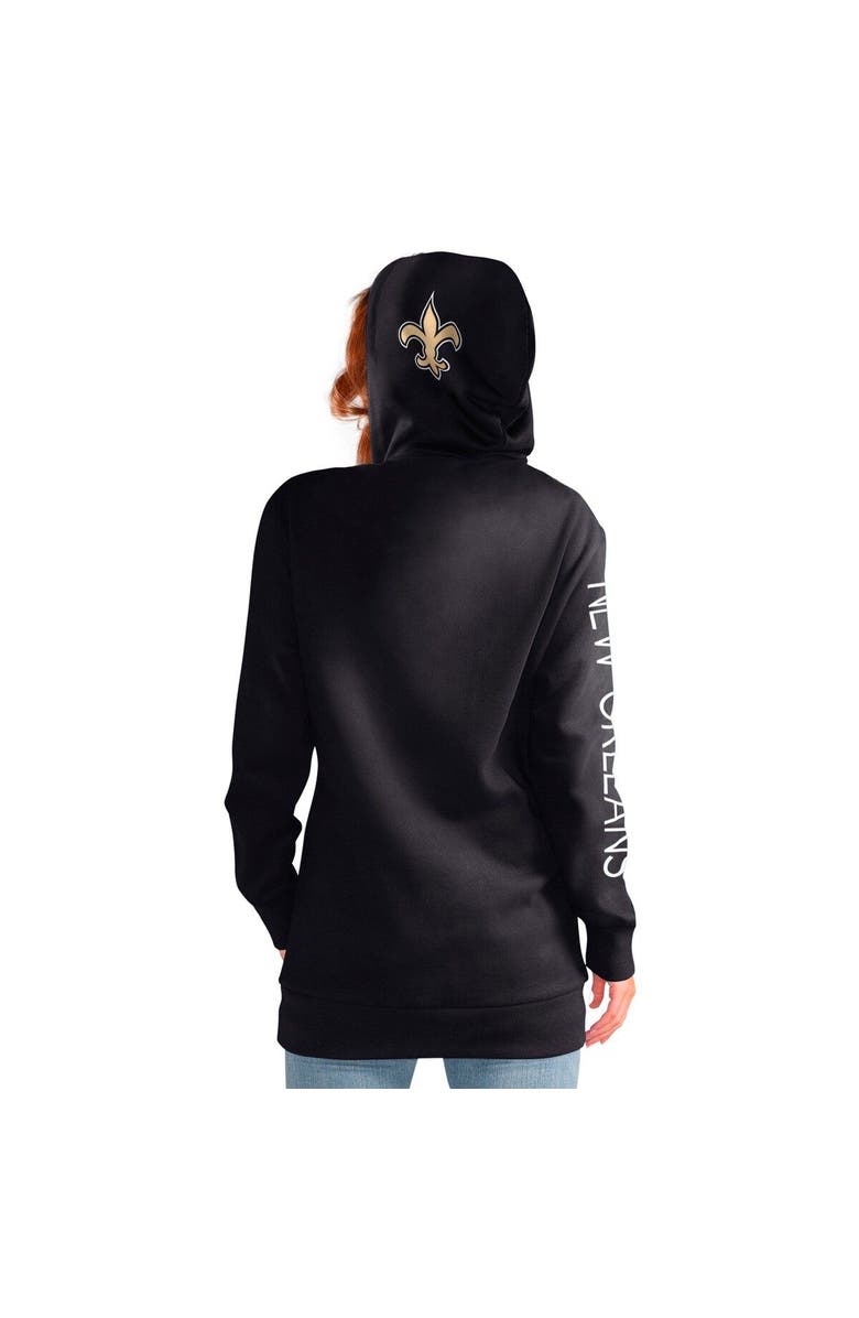 G-III 4HER BY CARL BANKS Women's G-III 4Her by Carl Banks Black New Orleans Saints Extra Inning Pullover Hoodie, Alternate, color, Black