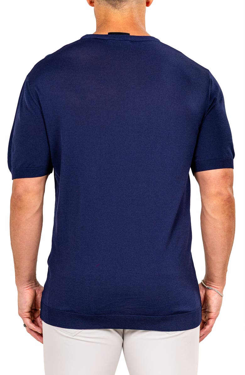 Maceoo Marthy Blue Crewneck, Alternate, color,